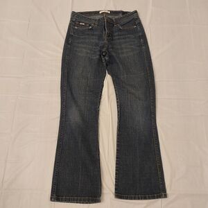 Lee Women's Midrise Bootcut Blue Jeans - Size 6 Medium - Classic Fit